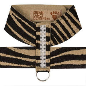 Susan Lanci 4 Row Giltmore Tinkie Harness - Jungle Print Collection - Posh Puppy Boutique