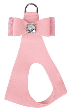 Susan Lanci AB Crystal Stellar Big Bow Step in Harness in Puppy Pink - Posh Puppy Boutique