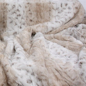 Susan Lanci Arctic Snow Leopard Blanket - Posh Puppy Boutique