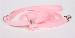 Susan Lanci Big Bow Collection Ultrasuede Dog Leashes - Many Colors - Posh Puppy Boutique