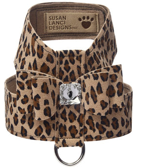 Susan Lanci Big Bow Tinkie Harness - Jungle Print Collection - Posh Puppy Boutique