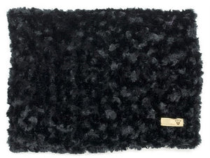 Susan Lanci Black Curly Sue Blanket - Posh Puppy Boutique