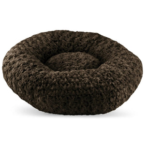 Susan Lanci Chocolate Curly Sue Bed - Posh Puppy Boutique