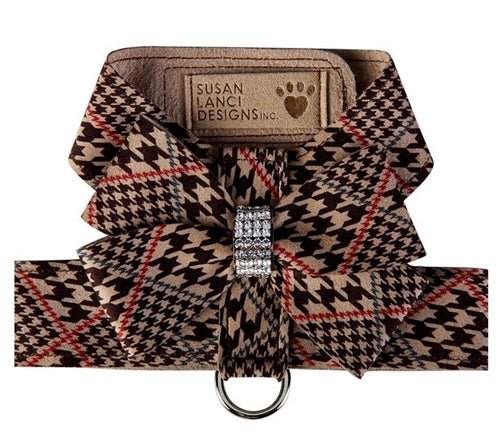 Susan Lanci Classic Glen Houndstooth Nouveau Bow Tinkie Harness