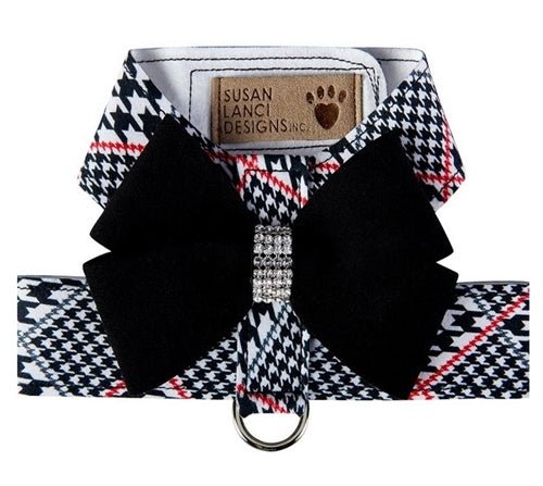 Susan Lanci Classic Glen Houndtooth with Nouveau Bow Tinkie Harness