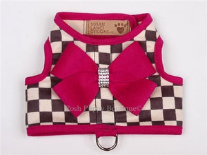 Susan Lanci Contrasting Trim Bailey Harnesses - Windsor Check Collection - Posh Puppy Boutique