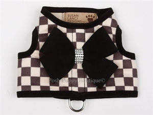 Susan Lanci Contrasting Trim Bailey Harnesses - Windsor Check Collection - Posh Puppy Boutique