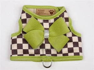 Susan Lanci Contrasting Trim Bailey Harnesses - Windsor Check Collection - Posh Puppy Boutique