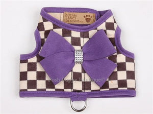 Susan Lanci Contrasting Trim Bailey Harnesses - Windsor Check Collection - Posh Puppy Boutique