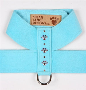 Susan Lanci Crystal Paw Collection Tinkie Ultrasuede Dog Harnesses - Many Colors - Posh Puppy Boutique