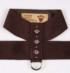 Susan Lanci Crystal Paw Collection Tinkie Ultrasuede Dog Harnesses - Many Colors - Posh Puppy Boutique