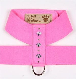 Susan Lanci Crystal Paw Collection Tinkie Ultrasuede Dog Harnesses - Many Colors - Posh Puppy Boutique