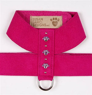 Susan Lanci Crystal Paw Collection Tinkie Ultrasuede Dog Harnesses - Many Colors - Posh Puppy Boutique