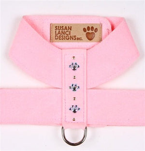 Susan Lanci Crystal Paw Collection Tinkie Ultrasuede Dog Harnesses - Many Colors - Posh Puppy Boutique