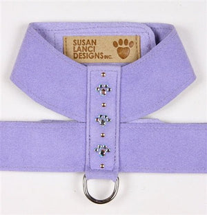 Susan Lanci Crystal Paw Collection Tinkie Ultrasuede Dog Harnesses - Many Colors - Posh Puppy Boutique