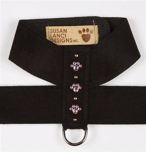 Susan Lanci Crystal Paw Collection Tinkie Ultrasuede Dog Harnesses - Many Colors - Posh Puppy Boutique