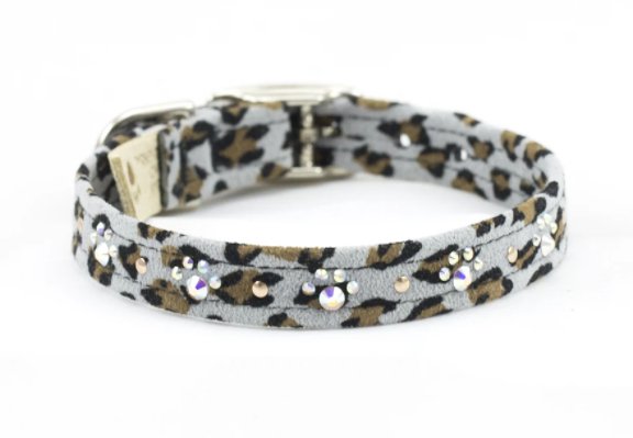 Susan Lanci Crystal Paws Collar Jungle Print Collection