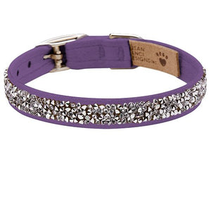 Susan Lanci Crystal Rock Collection Collars in Many Colors - Posh Puppy Boutique