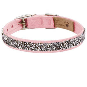 Susan Lanci Crystal Rock Collection Collars in Many Colors - Posh Puppy Boutique