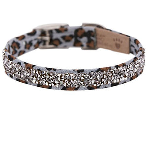 Susan Lanci Crystal Rocks Collar - Jungle Print Collection - Posh Puppy Boutique