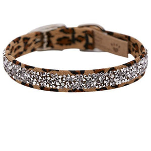 Susan Lanci Crystal Rocks Collar - Jungle Print Collection - Posh Puppy Boutique