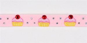 Susan Lanci Cupcake Collection Ultrasuede Dog Collars - Many Colors - Posh Puppy Boutique