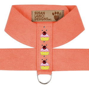 Susan Lanci Cupcake Collection Ultrasuede Tinkie Harnesses - Many Colors - Posh Puppy Boutique