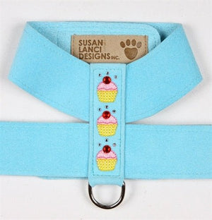 Susan Lanci Cupcake Collection Ultrasuede Tinkie Harnesses - Many Colors - Posh Puppy Boutique