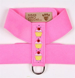 Susan Lanci Cupcake Collection Ultrasuede Tinkie Harnesses - Many Colors - Posh Puppy Boutique