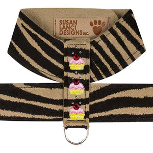 Susan Lanci Cupcake Ultrasuede Tinkie Harness - Jungle Print Collection - Posh Puppy Boutique