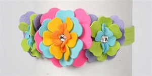 Susan Lanci Fantasy Flower Collection Collar - Kiwi - Posh Puppy Boutique