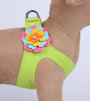 Susan Lanci Fantasy Flower Collection Step - In Harness - Kiwi - Posh Puppy Boutique