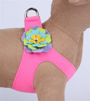 Susan Lanci Fantasy Flower Collection Step - In Harness - Perfect Pink - Posh Puppy Boutique