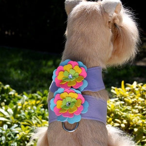 Susan Lanci Fantasy Flower Collection Tinkie Harness - French Lavender - Posh Puppy Boutique