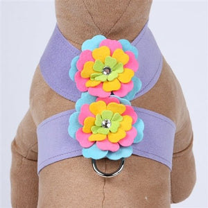 Susan Lanci Fantasy Flower Collection Tinkie Harness - French Lavender - Posh Puppy Boutique