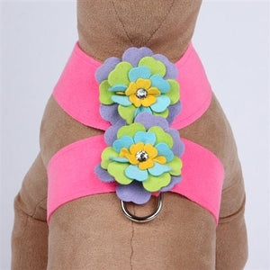 Susan Lanci Fantasy Flower Collection Tinkie Harness - Perfect Pink - Posh Puppy Boutique