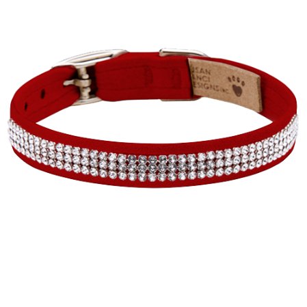 Susan Lanci Giltmore 3 Row Collection Collar in Red