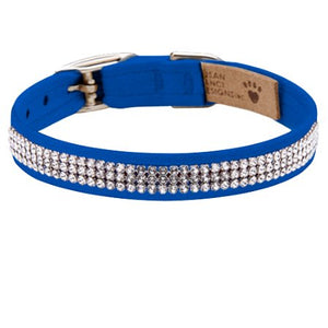 Susan Lanci Giltmore 3 Row Collection Collar in Many Colors - Posh Puppy Boutique