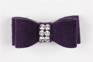 Susan Lanci Giltmore Collection Crystal Hair Bows - Many Colors - Posh Puppy Boutique