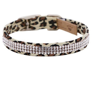 Susan Lanci Jungle Print Collection 3 Row Giltmore Collar - Posh Puppy Boutique