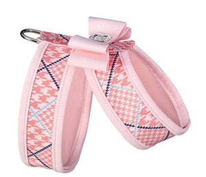 Susan Lanci Peaches N' Cream Glen Houndsooth Tinkie Harness Big Bow and Trim - Posh Puppy Boutique