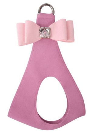 Susan Lanci Perfect Pink Step in Harness with Puppy Pink Big Bow - Posh Puppy Boutique