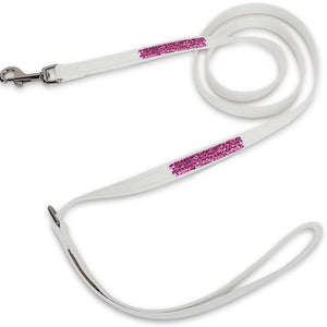 Susan Lanci Pink is Love Pink Crystal Rocks Leash - Posh Puppy Boutique