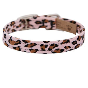 Susan Lanci Plain Jungle Print Collection 1/2" Ultrasuede Collar - Posh Puppy Boutique