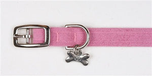 Susan Lanci Plain Ultrasuede Dog Collars in Many Colors - Posh Puppy Boutique