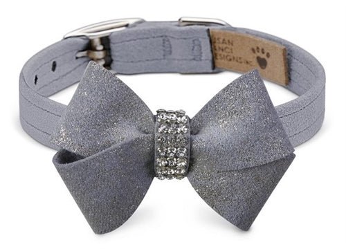 Susan Lanci Platinum Glitzerati Nouveau Bow Collar