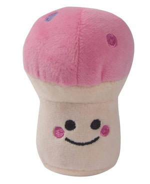 Susan Lanci Plush Mushroom Squeaky Dog Toy in 2 Colors - Posh Puppy Boutique