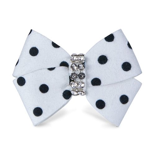 Susan Lanci Polka dot Nouveau Bow Hair Bow