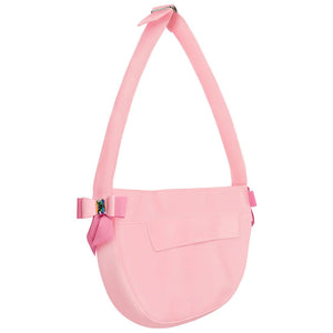 Susan Lanci Puppy Pink Double aby Crystal Tail Bow Cuddle Carrier - Posh Puppy Boutique