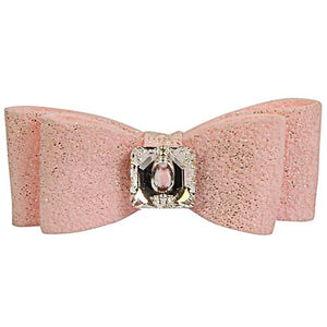 Susan Lanci Puppy Pink Glitzerati Big Bow Hairbow - Posh Puppy Boutique